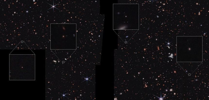 제임스 웹 사진에서 포착된 ‘오리너구리 은하’. 사진=NASA, ESA, CSA, S. Finkelstein(UT Austin), Image Processing: A. Pagan(STScI)