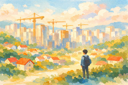 1인 가구처럼 가족과 떨어져 독립 세대로 사는 이들이 늘어나는 만큼 이들을 위한 주택 공급이 이뤄지지 않으면 집값 상승을 피할 수 없을 것이다. 일러스트=생성형 AI