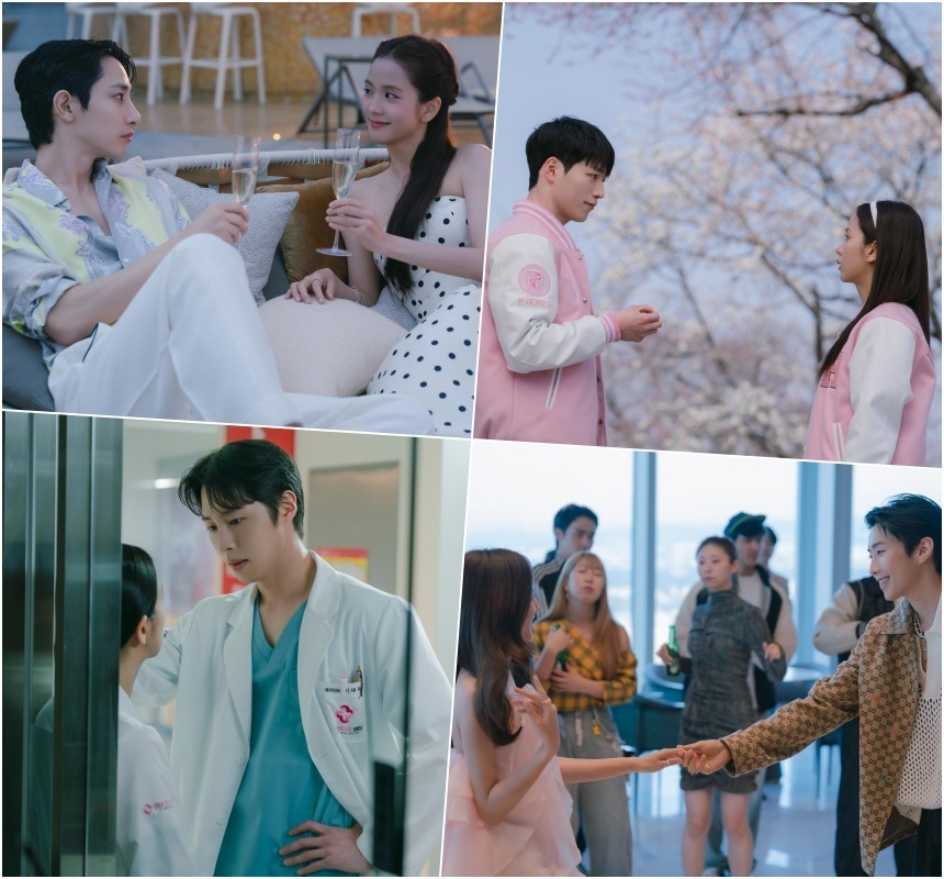 그도 그럴 것이 가상세계에선 내가 사랑에 빠질 만한 매력만점 남주들이 한 트럭이니까. 느끼한 멘트를 구사하지만 모든 걸 다 가진 재벌남, 상큼한 미소를 장착한 채 잡힐 듯 말 듯 감질나게 하는 대학선배, 항상 버럭버럭 화를 내지만 나만 바라보는 선배의사, 섹시한 연예인까지!&nbsp;사진=넷플릭스 제공