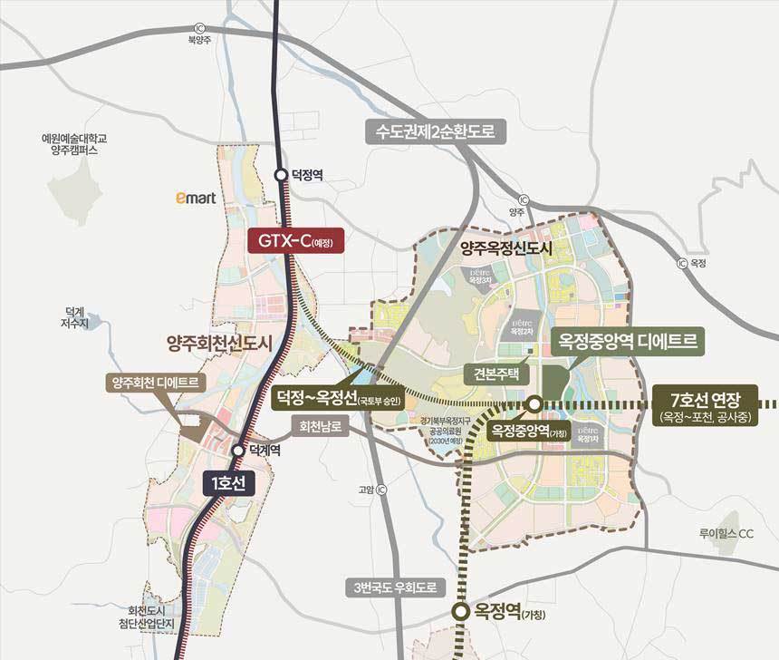 옥정중앙역 디에트르 토지이용계획도. 사진=대방건설 제공