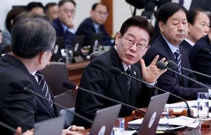 10일 청와대에서 열린 국무회의에 참석한 이재명 대통령. 사진=연합뉴스