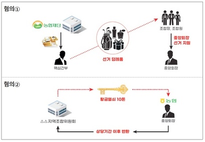 정부합동 특별감사반은 강호동 농협중앙회 회장이 공금으로 선거 답례품을 구입한 사례와 황금열쇠를 받은 건 등에 대해 수사를 의뢰했다. 사진=국무조정실 제공