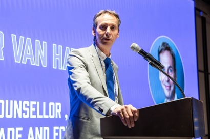 월터 반 하툼 주한 유럽연합(EU) 대표부 경제통상부문 공사참사관은 한국을 EU와 가치공유국으로 평가하면서 공급망 회복력 강화에 중추적 역할을 하고 있다고 설명했다.사진=EU 비즈니스 허브