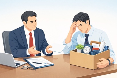 회사는 직원을 해고할 때 해고로 보이지 않는 방식인 희망퇴직과 합의 사직을 이용한다. 사진=생성형 AI