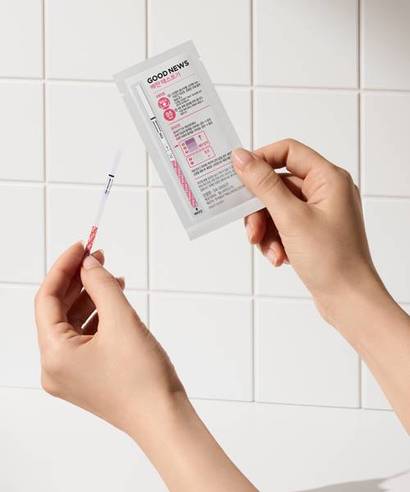 동아제약 이체크의 ‘굿뉴스 배란 테스트기’는 기존의 모호한 판독 방식에서 벗어나 5단계의 색상 차트를 적용했다. 사진=동아제약 제공