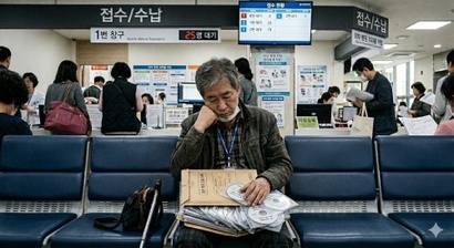 지방에서 확진을 받고도 서울 대형병원에서 검사를 다시 받아야 하는 희귀질환 환자들에게 데이터 공유 부재는 단순한 불편을 넘어 생존을 위협하는 경제적·시간적 장벽이다. 사진=생성형AI