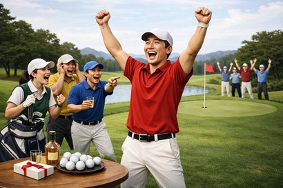 홀인원은 캐디 팁, 기념품, 떡과 금일봉, 기념 라운드, 심지어 홀인원 보험까지 생겨날 만큼 축하의 관습이 컸지만, 최근에는 젊은 세대를 중심으로 이런 부담스러운 관행을 줄이려는 흐름도 뚜렷해졌다. 사진=생성형AI