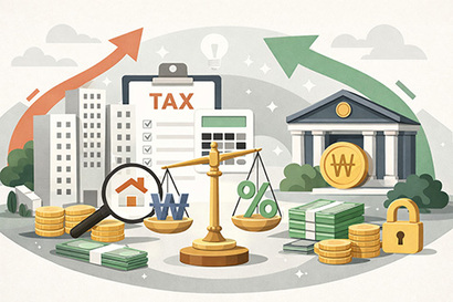 세금과 대출은 그 제도의 핵심 축이며, 이를 이해하지 못한 채 이루어지는 투자는 필연적으로 높은 불확실성을 내포한다. 일러스트=생성형 AI