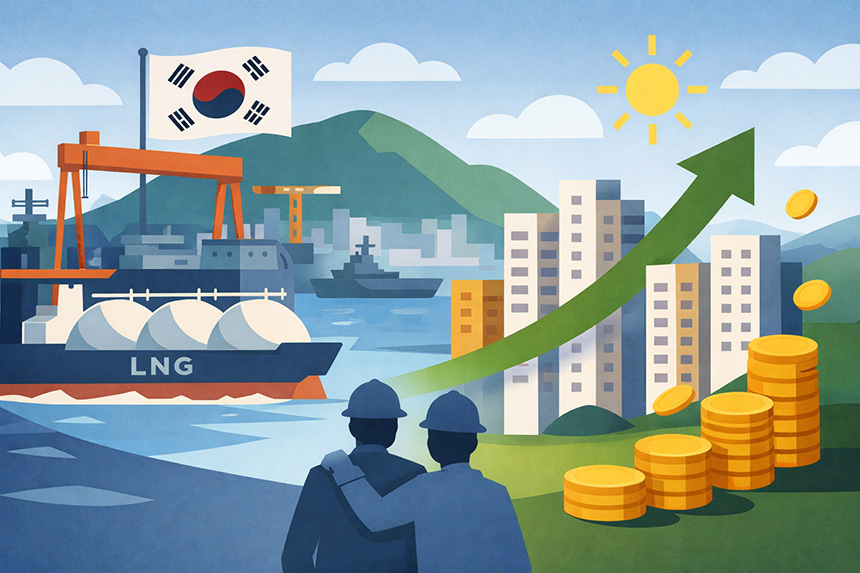 부동산은 결국 도시의 경제적 생명력을 따라간다. 일러스트=생성형 AI