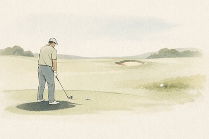 거리 욕심과 만회 욕심이 몸에 힘을 넣고, 라운드 전 불안과 코스에 대한 걱정이 샷을 망치며, 스스로를 믿지 못하는 의심이 플레이 전반을 흔든다. 사진=생성형AI