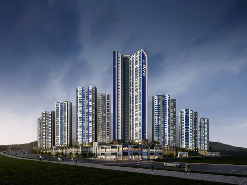 대방건설이 시공하는 ‘수원이목지구 디에트르 더 리체 Ⅱ 투시도’. 이미지=대방건설 제공