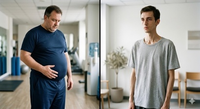 디지털 환경과 부모들의 잘못된 인식으로 인해 저체중도 비만 못지않은 사회적인 문제가 되고 있다는 우려가 커지고 있다. 사진=생성형AI