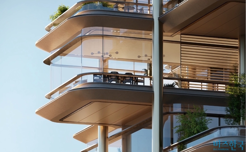 삼성물산이 서울 강남구 압구정4구역 재건축사업에 ‘실사용면적 확대’를 전면에 내세운 대안설계를 제시한 것으로 확인됐다. 사진은 압구정4구역 홍보 영상에 소개된 삼성물산 조감도. 사진=독자 제공