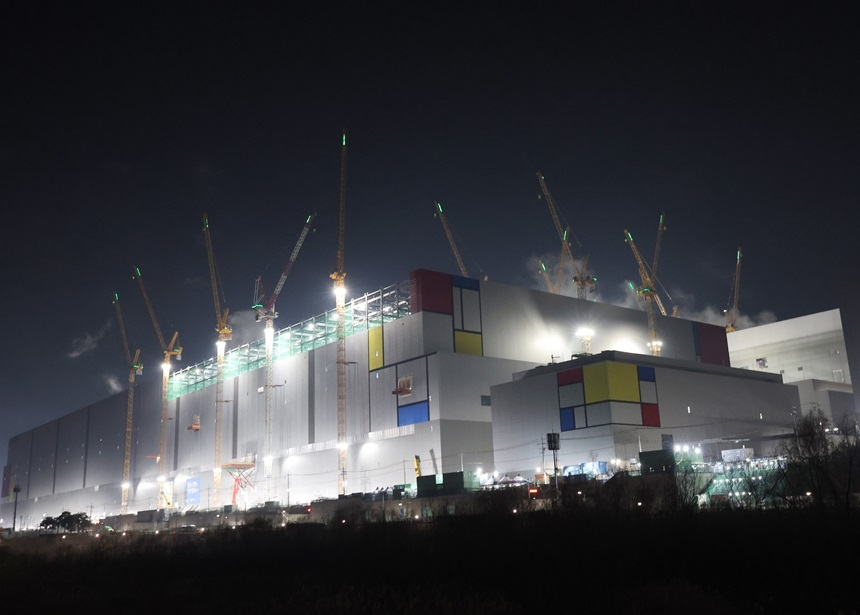 경기도 평택시 삼성전자 평택캠퍼스 4공장(P4) 건설 현장. 사진=연합뉴스