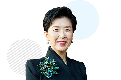 구혜원 푸른그룹 회장. 사진=푸른저축은행 홈페이지 캡처