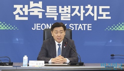 김관영 전북도지사는 더불어민주당의 공천 결정에 반발해 무소속 출마를 선언했다. 사진=전북특별자치도 제공