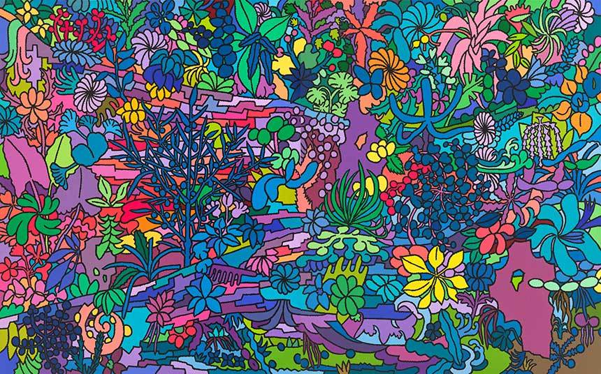 기다림(채석강): 260.6×162cm Acrylic on canvas 2023