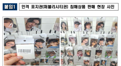퍼블리시티권 침해 상품 판매 사례. 사진=지식재산처