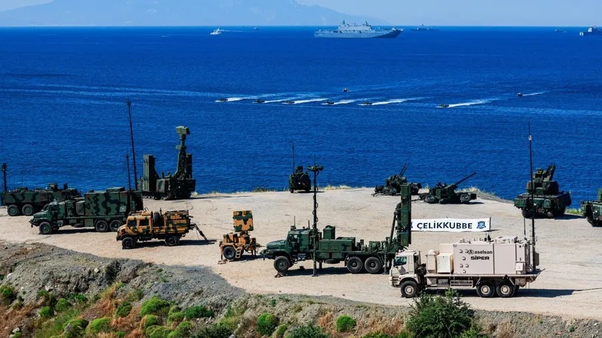 튀르키예가 진행한 EFES 화력 훈련. 사진=DHA Photo