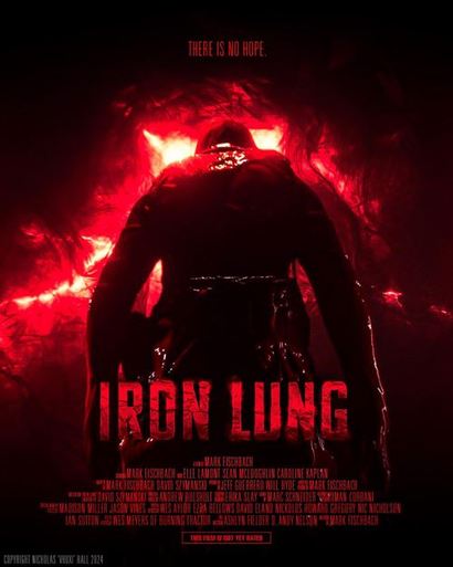 구독자 3800만 명의 유튜버 마키플라이어(본명 마크 피시바크)가 만든 호러 영화 ‘아이언(Iron Lung)’ 포스터.