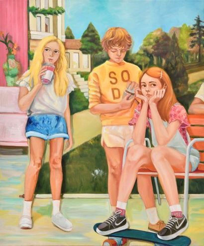 무슨일이 일어나야 하는 오후 60.6×72.7cm Oil on  canvas 2025