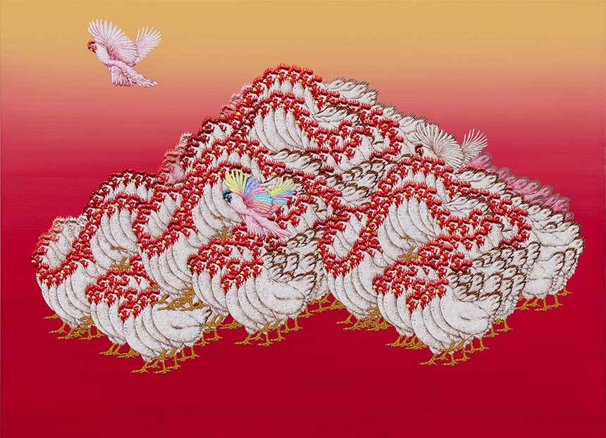 계림산수_노을 72.7×53cm Acrylic on canvas 2026