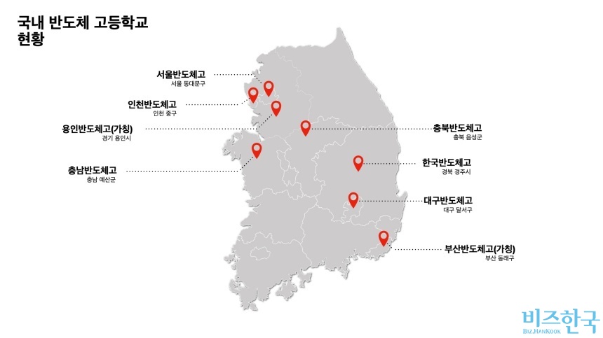 국내 반도체 고등학교 현황. 그래픽=윤채현 기자